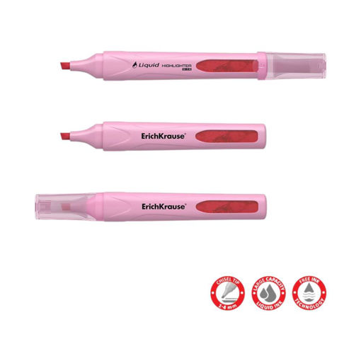 Picture of ERICHKRAUSE HIGHLIGHTER LIQUID VISIOLINE V-14 PASTEL PINK